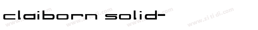claiborn solid字体转换